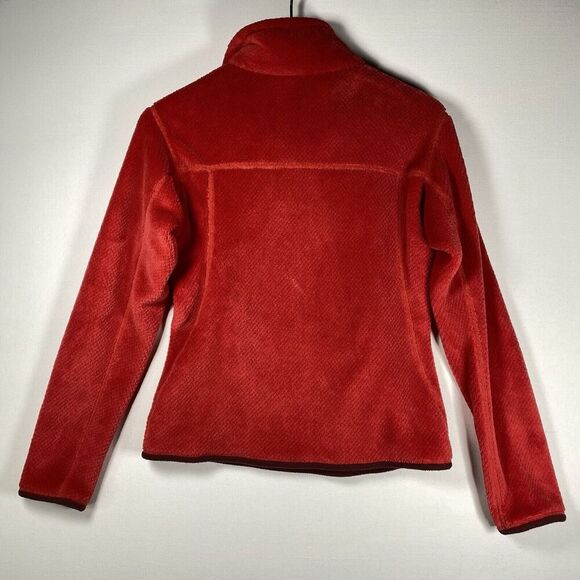 Patagonia Womens Small Red Burgundy Fleece Re Tool Snap T Pullover Sweater - Picture 7 of 7